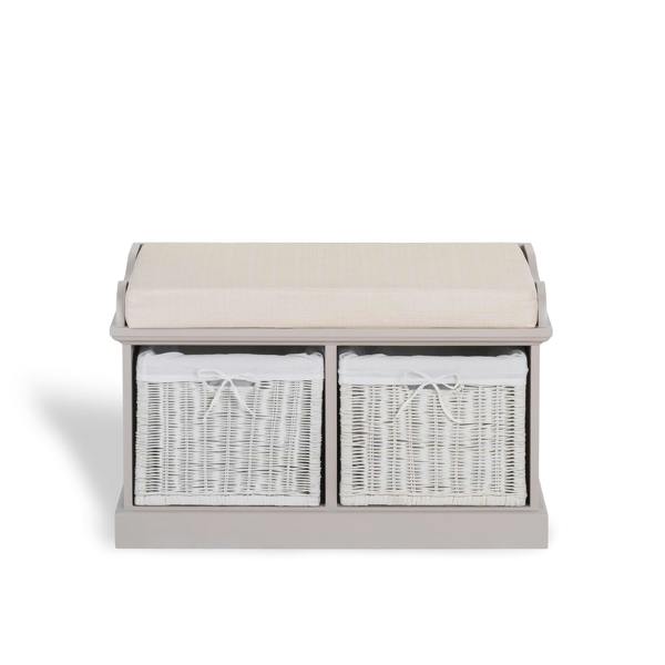 Statement Furniture Tetbury Small Hallway Set with Storage Baskets and Cushion Seat