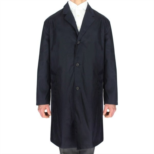 Dunhill luxurious mac in a dark midnight blue
