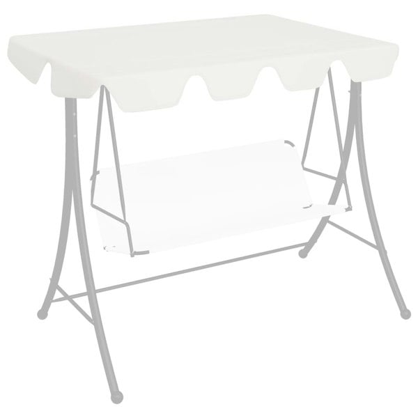 Berkfield Replacement Canopy for Garden Swing White 150/130x70/105 cm