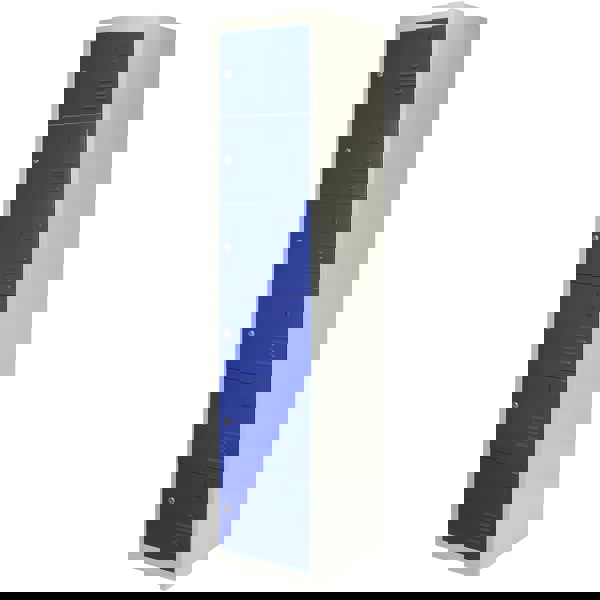 Monstershop Metal Storage Lockers - Six Doors, Flatpacked, Blue