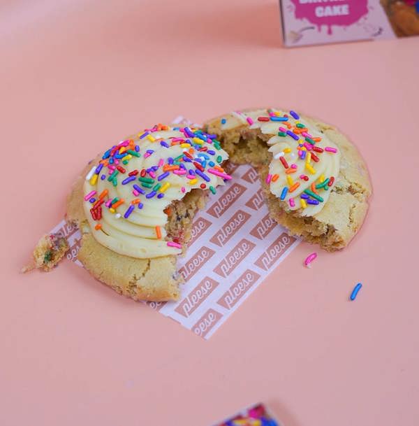 Pleese Birthday Cake Cookie