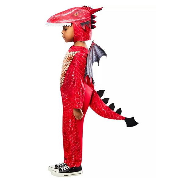 Bristol Novelty Childrens/Kids Dragon Costume - Red - 