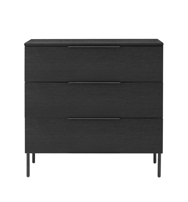 Luna Black Wood Chest of Drawers by Twenty10 Designs