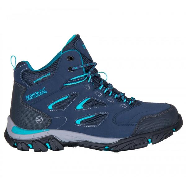 Regatta Womens/Ladies Holcombe IEP Mid Hiking Boots - Navy/Azure Blue - 