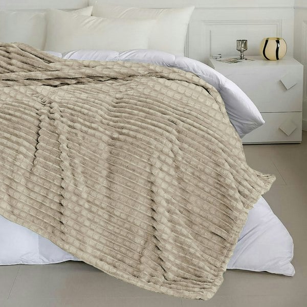 Velosso Chunky Cord Waffle Plush Heavy Blanket - 127cm x 152cm