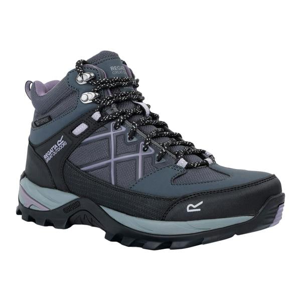 Regatta Womens/Ladies Samaris III Walking Boots - Seal Grey/Purple Sage - 