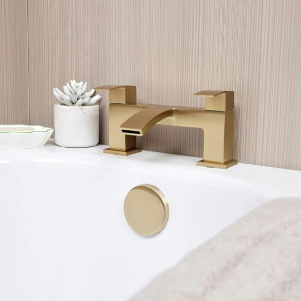 Flode Boras | Bath Filler | Brushed Brass