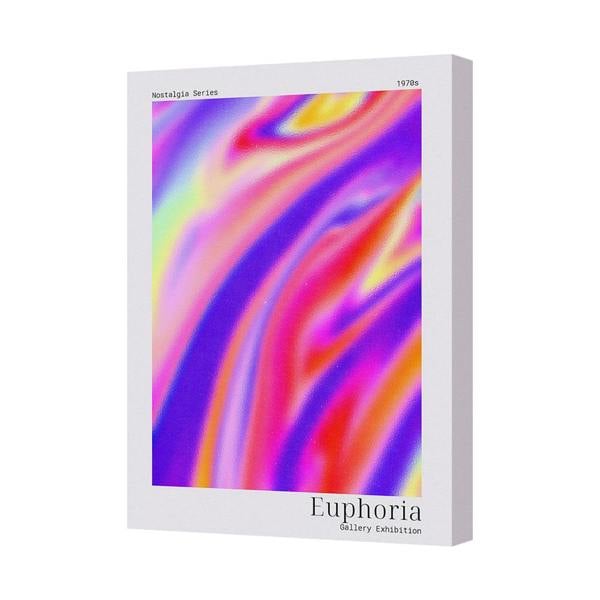 Benjamin Tate Design Canvas 9189 Neon Psychedelic Abstract Art Print Nostalgia Series 1970s