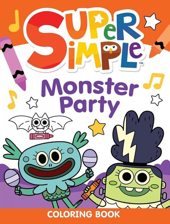 Super Simple™ Monster Party Coloring Book - Dover Publications Inc - Super Simple™