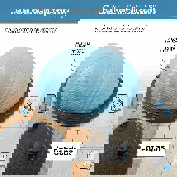 Centra Balance Trainer Ball with Resistance Bands Pump Anti Burst Fitness Home