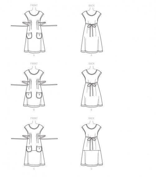 Simplicity Sewing Pattern 9122, Dresses, Tunics for Women, A (XS-S-M-L-XL) - Intermediate