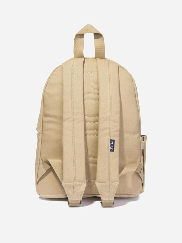 Ralph Lauren Kids Ralph Lauren Boys Canvas Polo Bear Backpack in Beige (36cm)