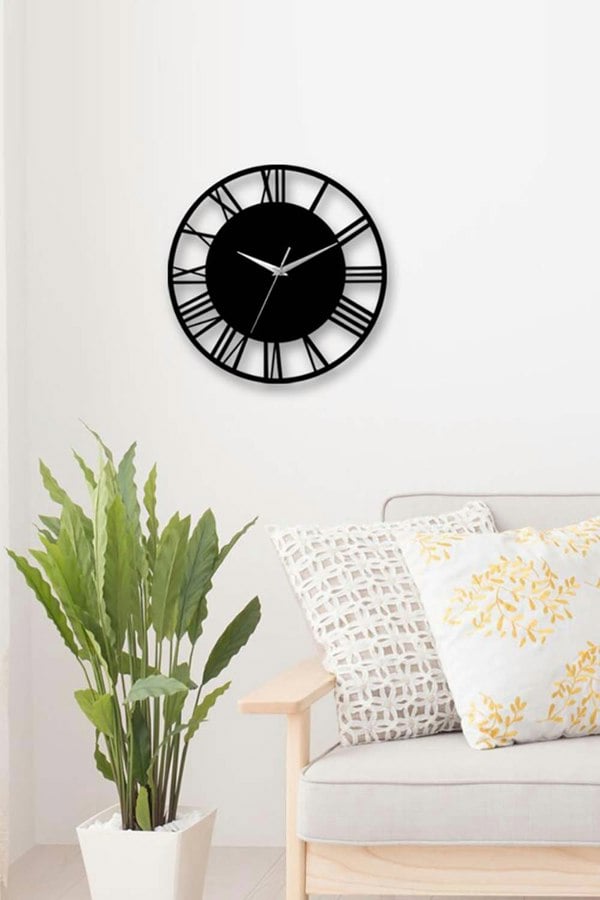 Living and Home D30Cm Spataro Silent Wall Clock
