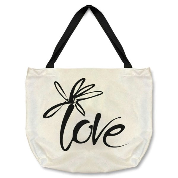 Benjamin Tate Design Love Type Tote bag
