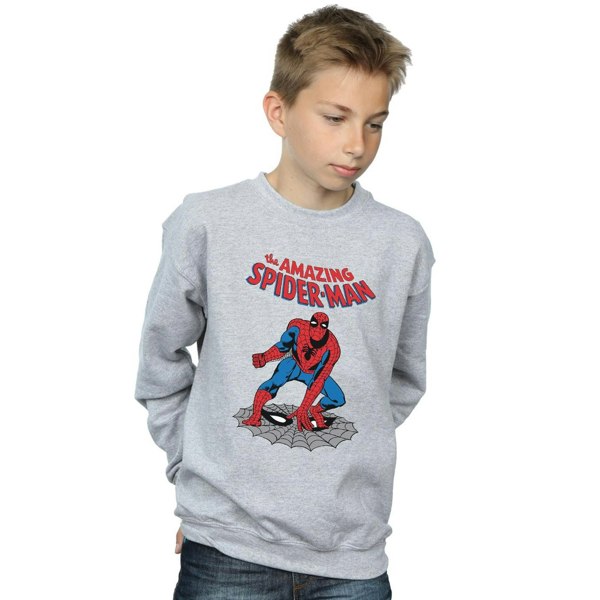 Marvel Boys The Amazing Spider-Man Sweatshirt - Sports Grey