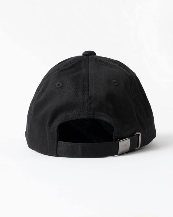 back of Emporio Armani Mens Cap with Eagle Logo in Black