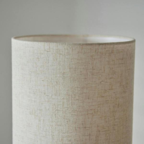 Pagazzi Lighting Buxton Natural Faux Linen Column Floor Lamp