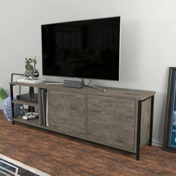 Decorotika Primrose Modern Tv Stand TV Cabinet for TV's up to 72"