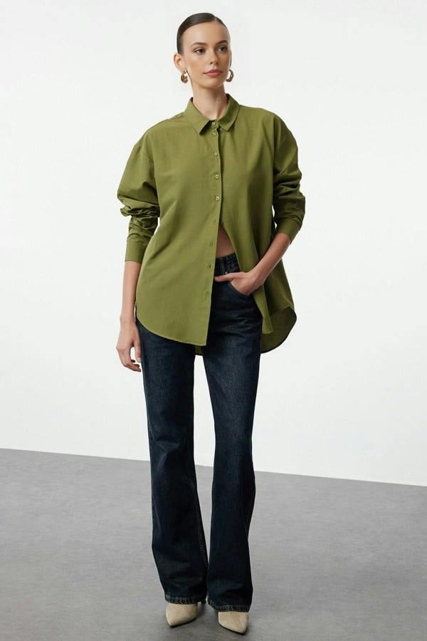 WOVCOR Loose Fit Cotton Woven Shirt
