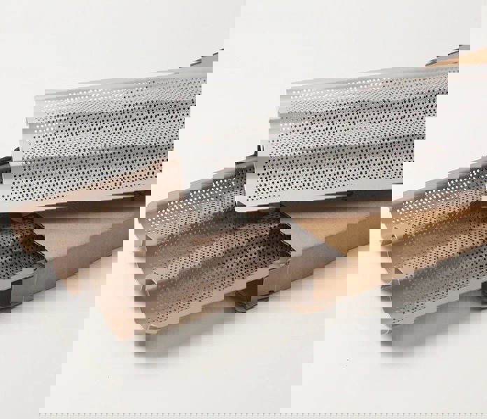 Anygleam Baking Tray 3 Loaf Non Stick Perforated Oven Pastry Pan Molder With Hole