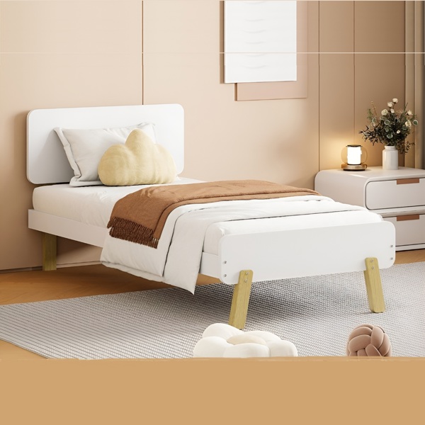 3ft Single Kids Bed - Sturdy Eco Timber Frame - 100kg Capacity
