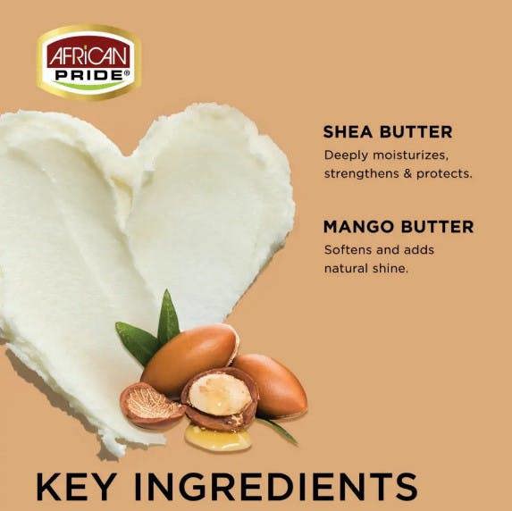 Anti-frizz styling pudding for textured hair