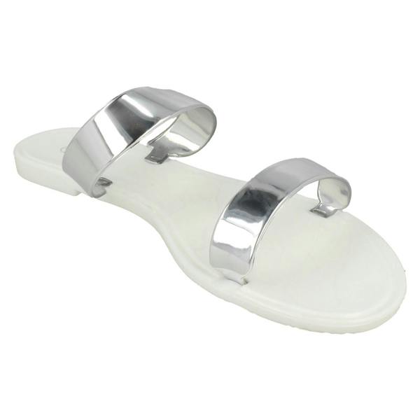 Spot On Ladies Spot On Two Strap Sandals