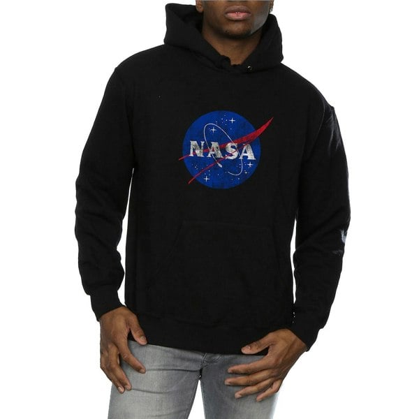 NASA Mens Insignia Logo Hoodie - Black