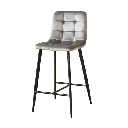 Outdoor Living Erica Plush Velvet Comfort Bar Stools - Set of 4