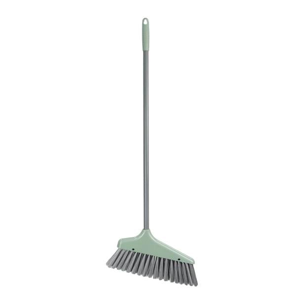 JVL Long Handle Dust Pan And Brush Set - Green