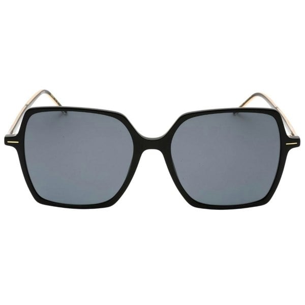 Hugo Boss Mens Square Sunglasses - Black/Gold/Grey