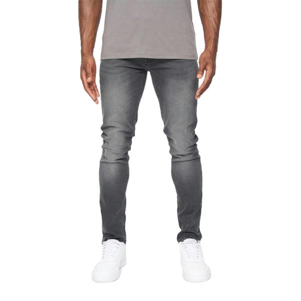 Crosshatch Mens Barbeck Slim Jeans - Light Grey Wash - 