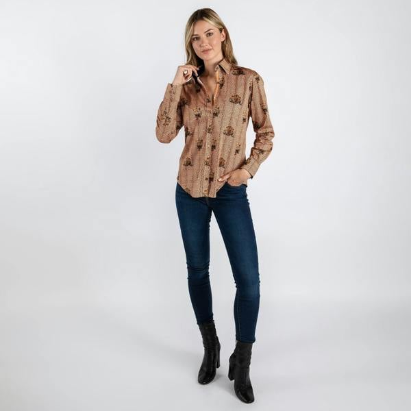 LEOPARD PRINT WOMENS SHIRT - Premium Men's Patterned Shirt by Claudio Lugli | Bold Design, Tailored Fit, Best Printed Shirts
