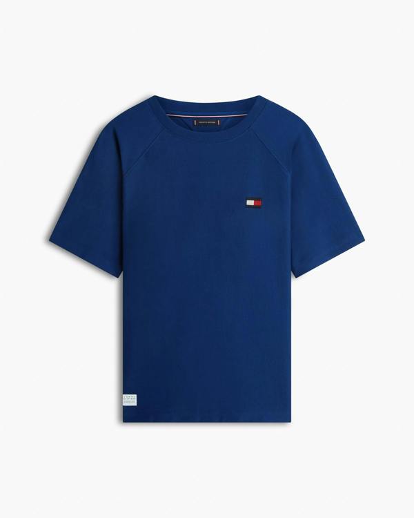 Tommy Hilfiger Tommy Flag Elevated Mens T-Shirt - Carbon Navy | CHO | Designer Mens Short Sleeve T-Shirts & Tops