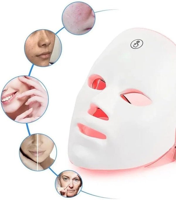 Dragodirect 7 Color LED Beauty Mask LED Facial Light Face Mask for Skin Care
