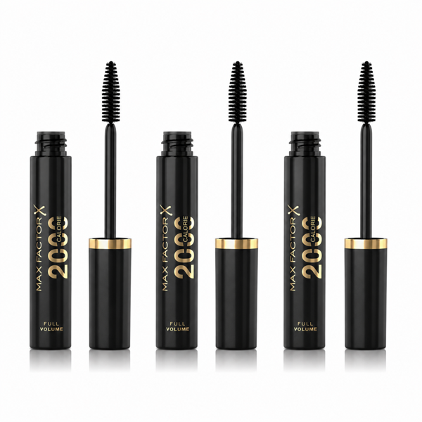 Max Factor 3 x Max Factor 2000 Calorie Dramatic Volume 9ml Mascara - Black/Brown
