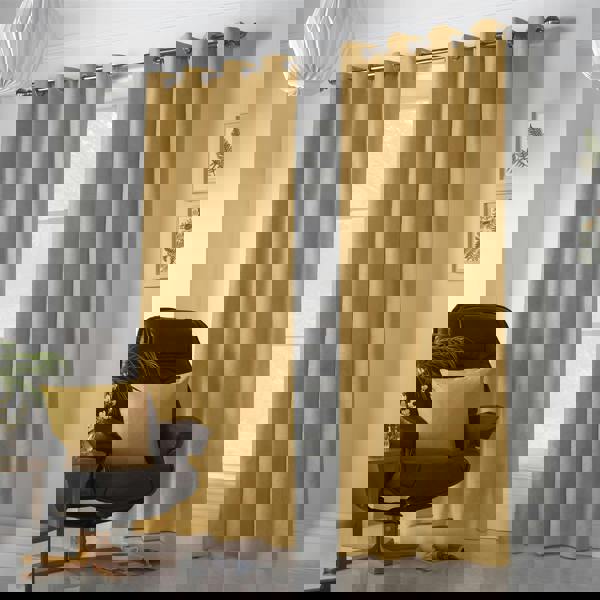 Luxury Living Velvet Chenille Ring Top Curtains