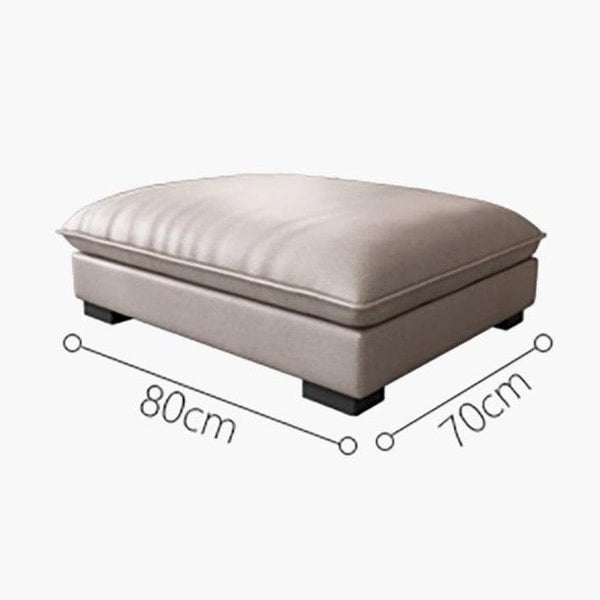 A900 Quinn Five Seater Sofa, Leathaire-Sofas-Weilai Concept-Ottoman ( Can't be sold separately. )-Weilai Concept
