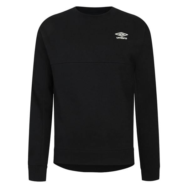 Umbro Mens Pro Fleece Crew Neck Sweatshirt - Black