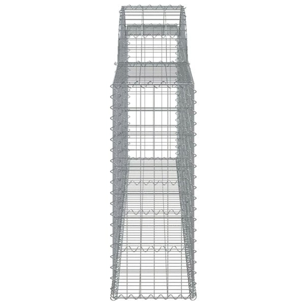 Berkfield Arched Gabion Baskets 7 pcs 300x30x80/100 cm Galvanised Iron
