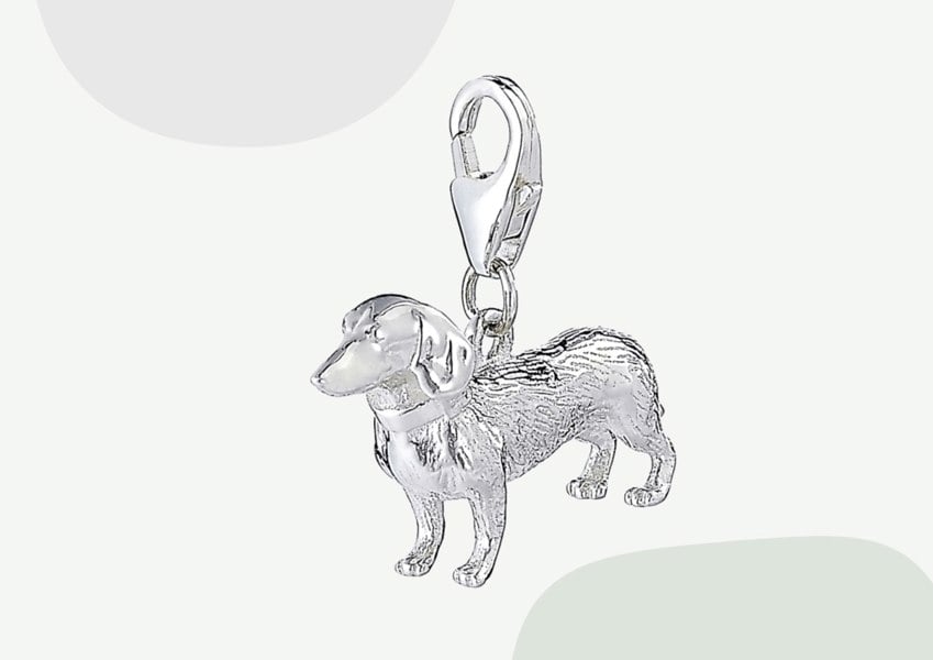 Dachshund Silver Charm - MYLEE London