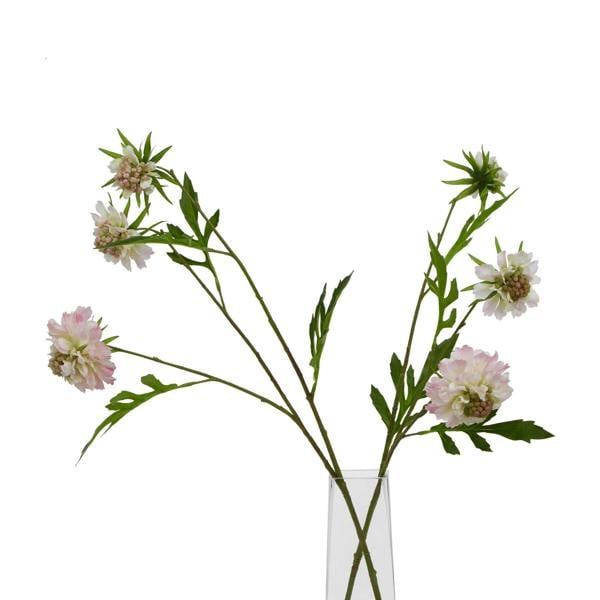 Wyld Haus Set of 3 Artificial Flowers Pale Pink Scabious Stems