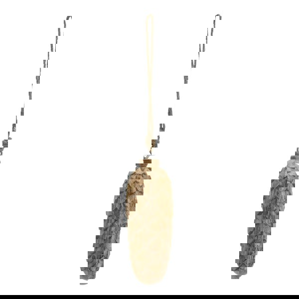 Hill Interiors Wooden Pine Cone Bauble - Natural