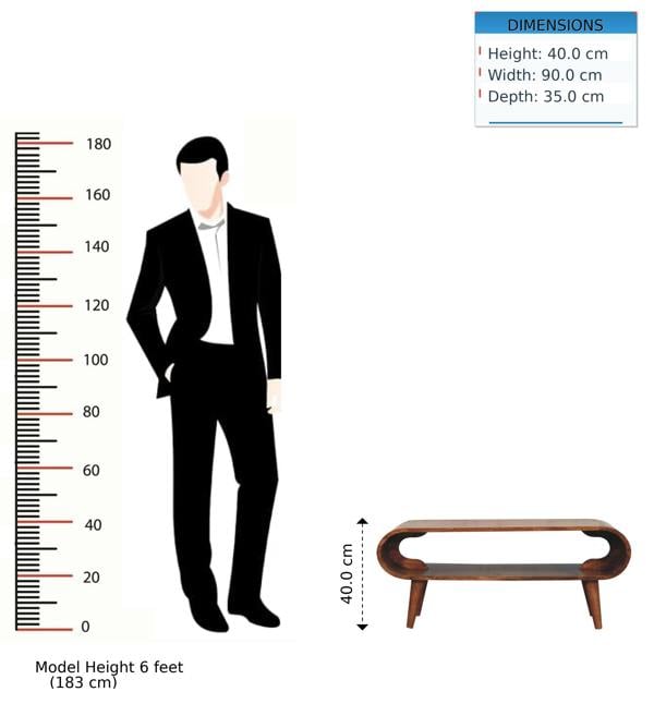 Artisan Furniture Amaya Nordic Style Honey Caramel Coffee Table