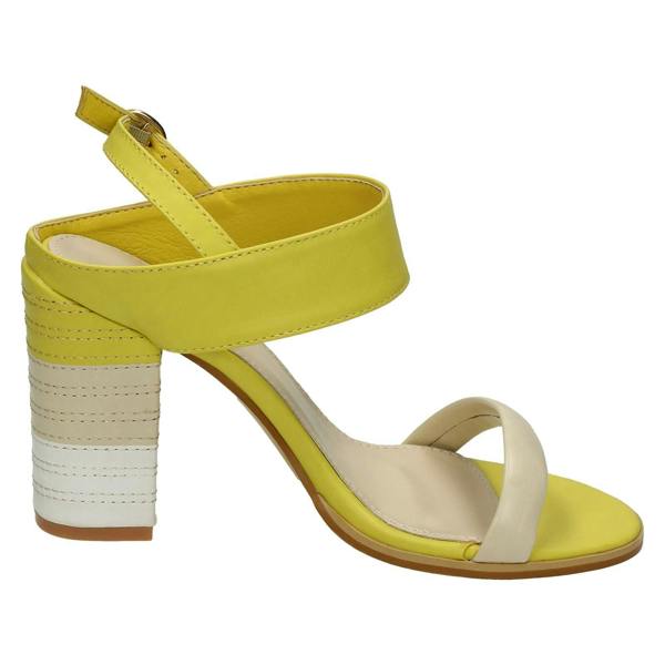 Spot On Ladies Spot On High Stitched Heel Mule Sandals