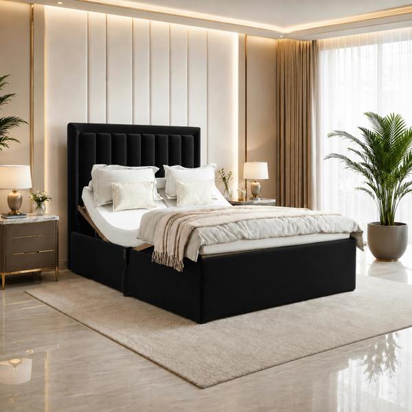 Paradise Beds Swan Electric Adjustable Bed with Mattress and Headboard