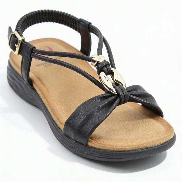 Heavenly Feet Heavenly Feet CHIME Womens Slingback Sandals Black