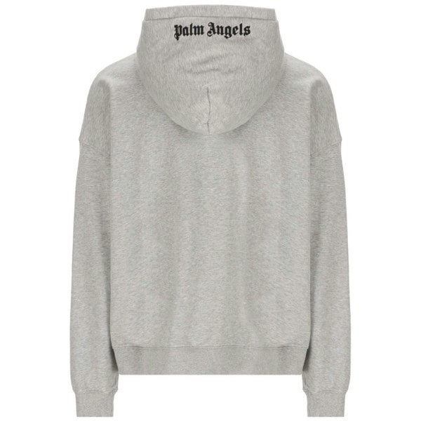 Palm Angels Embroidered Logo Hoodie - Grey