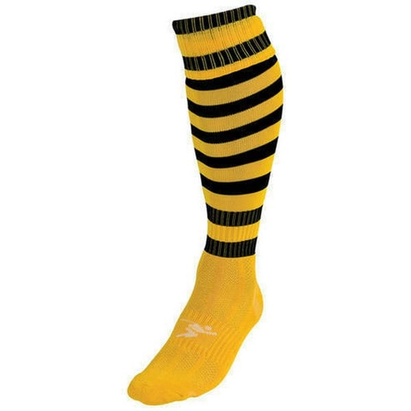 Precision Unisex Adult Pro Hooped Football Socks - Gold/Black