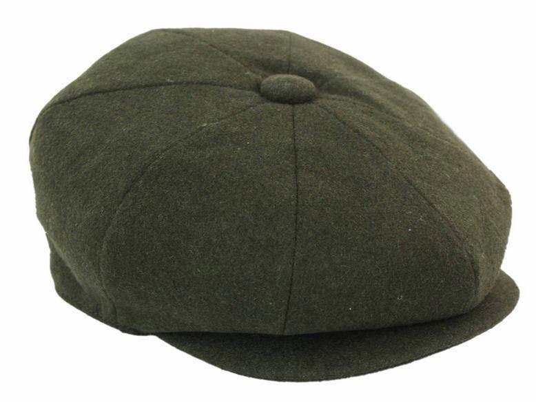 Infinity Leather Mens Peaky Blinders Newsboy 8 Panel Hat